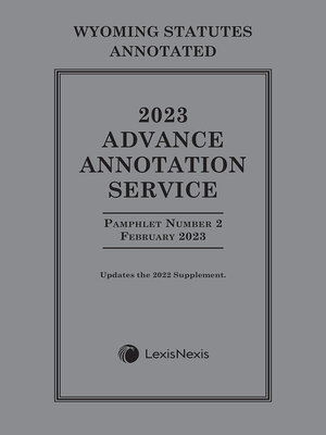cover image of Wyoming Advance Annotation Service